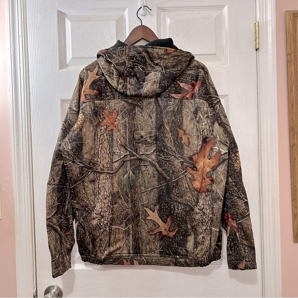 Huntworth Camouflage Lined Men's Jacket With Hood Zippered Front NWOT Size Large - Picture 6 of 6